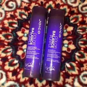 Joico color balance purple shampoo & conditioner.